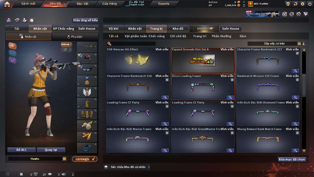 shop acc cf uy tin gia re